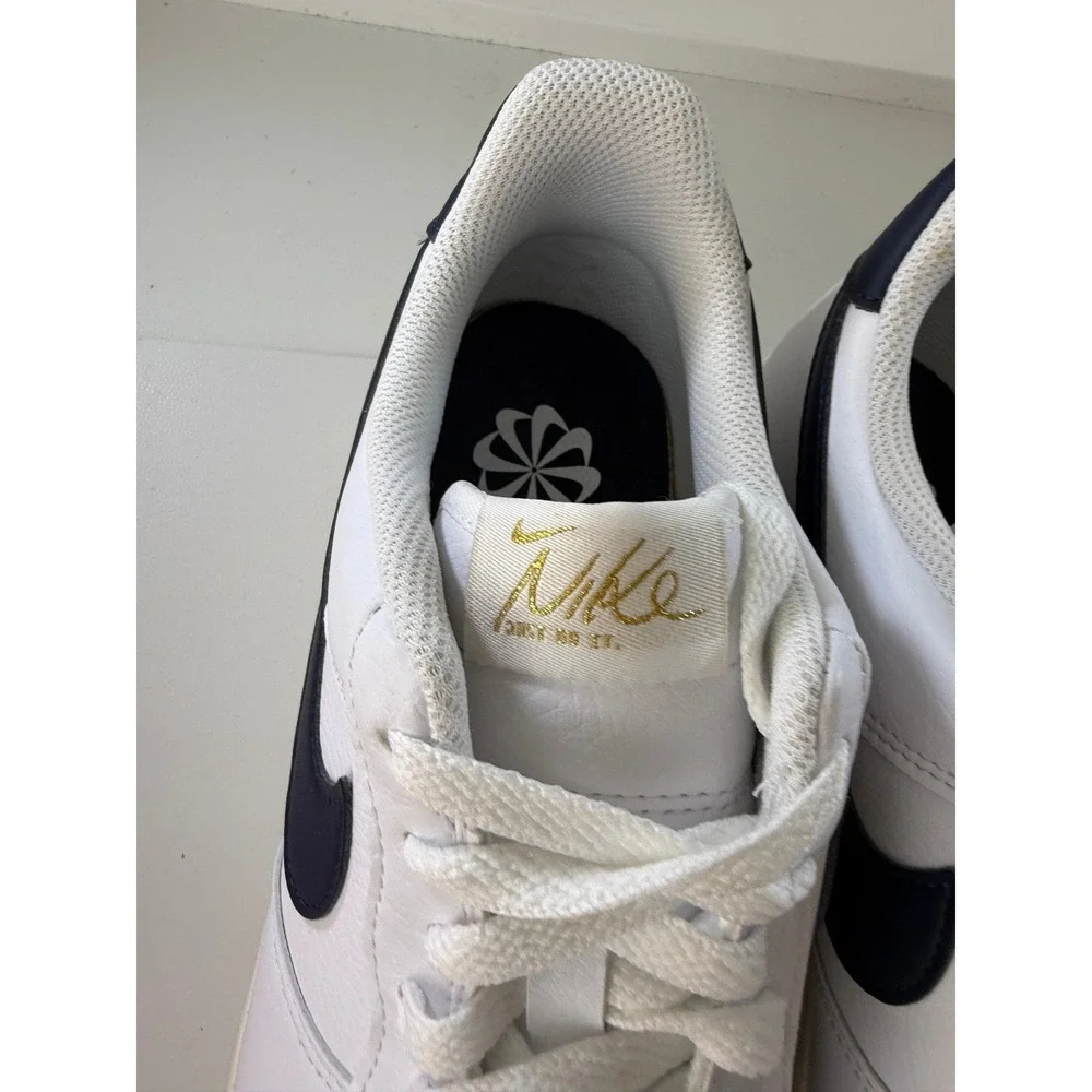 Nike Air Force 1 07 Low White Obsidian Sneakers DH2933 Mens 9 Womens 10.5 NEW